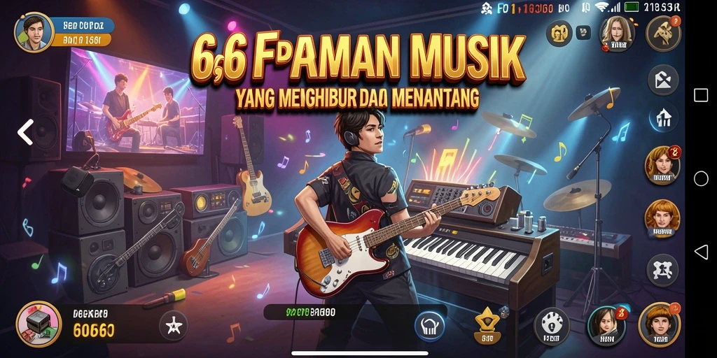 Tampilan gameplay 666F yang menarik dan penuh warna.