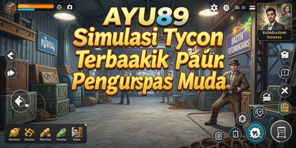 Screenshot AYU89 menampilkan gameplay mengelola bisnis Tycoon