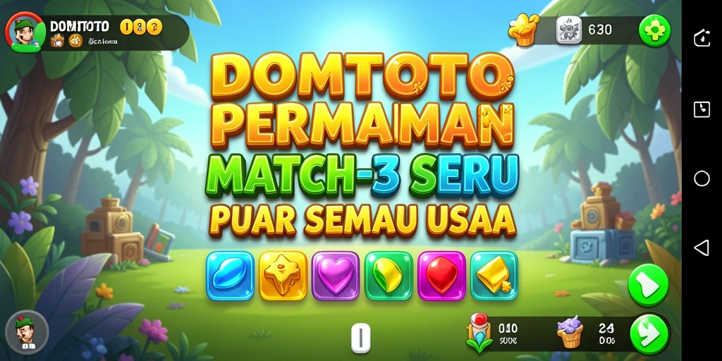 Tampilan gameplay menarik dalam DOMTOTO yang menggugah semangat bermain.