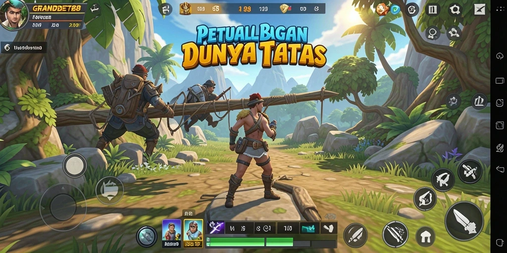Screenshot gameplay menampilkan eksplorasi dunia terbuka yang memukau.