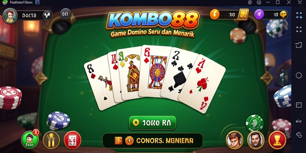 Tampilan gameplay seru dan interaktif di KOMBO88.