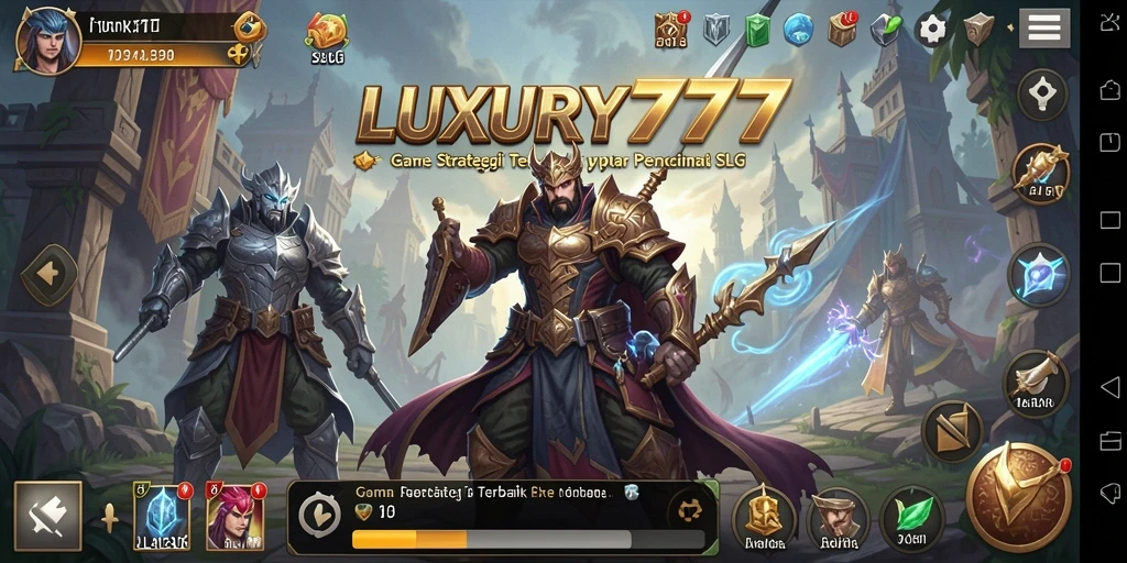 Tampilan gameplay LUXURY777 dengan strategi menarik dan pertempuran epik.