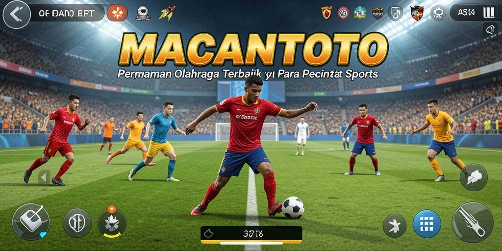 Tampilan gameplay seru dalam MACANTOTO dengan fitur olahraga interaktif.