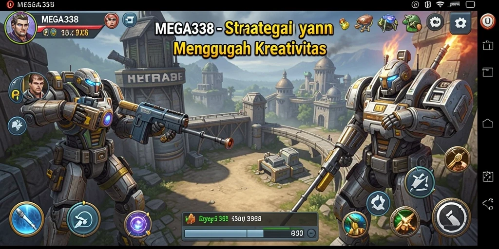 Tampilan gameplay MEGA338 dengan pertempuran strategi yang dinamis.