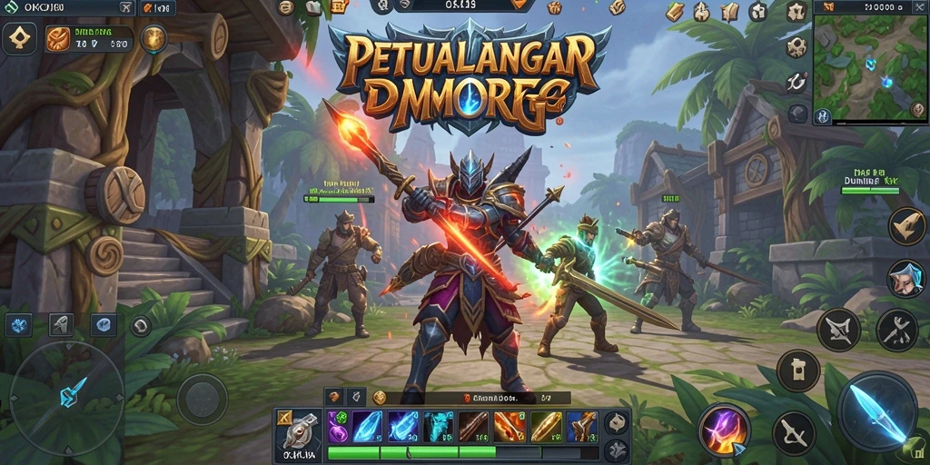 Tampilan gameplay OKJK dengan aksi seru dan grafik yang menawan.