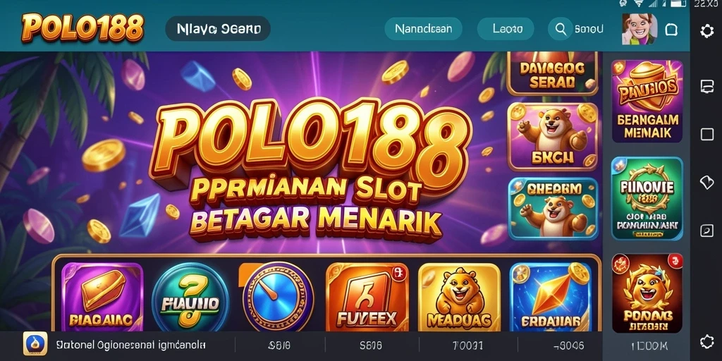 Screenshot gameplay POLO188 menampilkan mesin slot dengan tema menarik dan efek visual yang memukau.