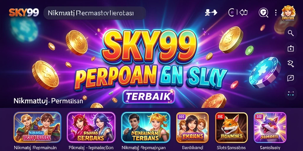 Tampilan gameplay slot di <strong>SKY99</strong> yang menakjubkan dan menghibur.